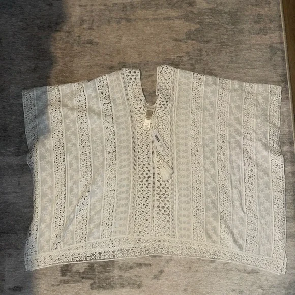 Chico's NWT Poncho/Beach/Swimsuit coverup White - Picture 8 of 8